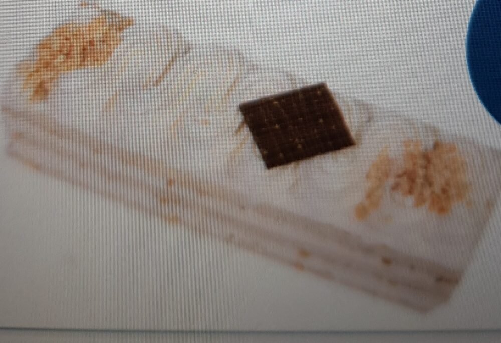 كعكة بوظه بطعم الفانيل بدون سكر