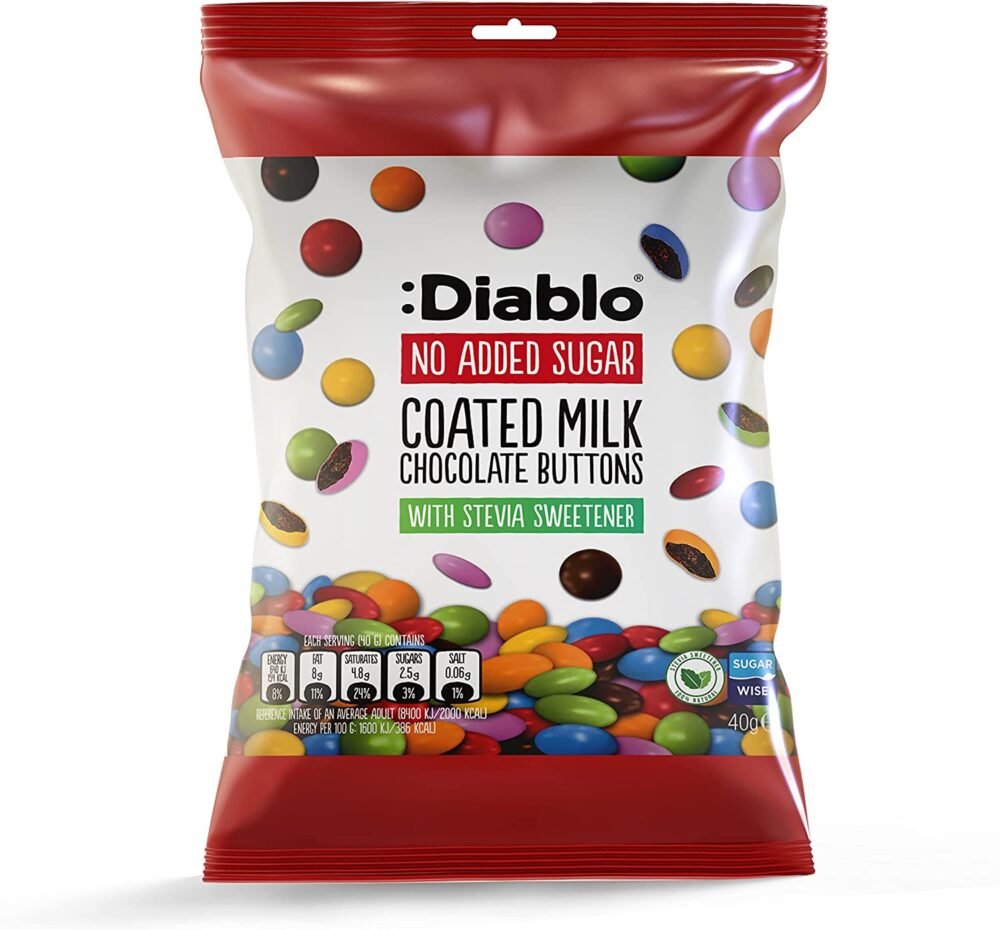 حبوب شوكلاطه الحليب بدون سكر