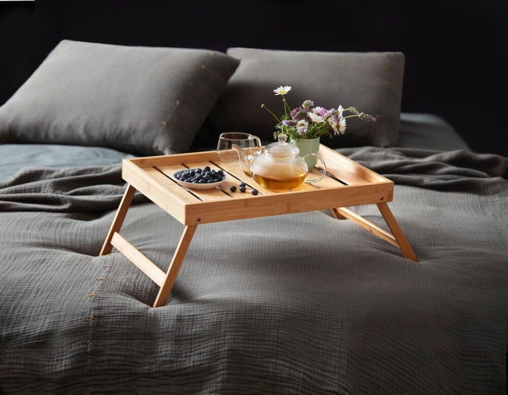 ⁦صينية خشبية قابلة للطي للسرير – Arcosteel⁩ - الصورة ⁦3⁩